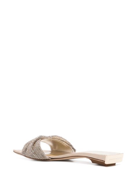 Gold goliarda crystal-embellished flats  Benedetta bruzziches - women BENEDETTA BRUZZICHES | SS25096060